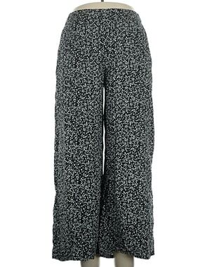 Roxy Black & White Speckled Wide-Leg Pants